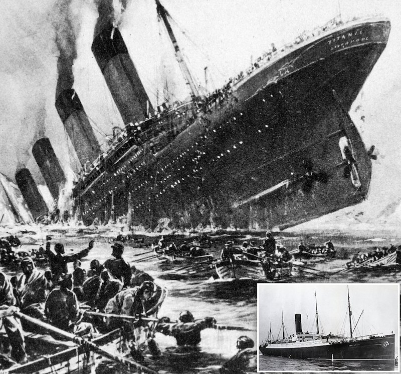 Titanic shipwreck and 84 Croatian saviors out of 300 on Carpathia ship